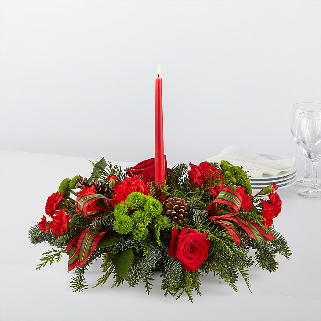 By the Candlelight Centerpiece – Dreamy Flowers Llc, Wesley Chapel FL