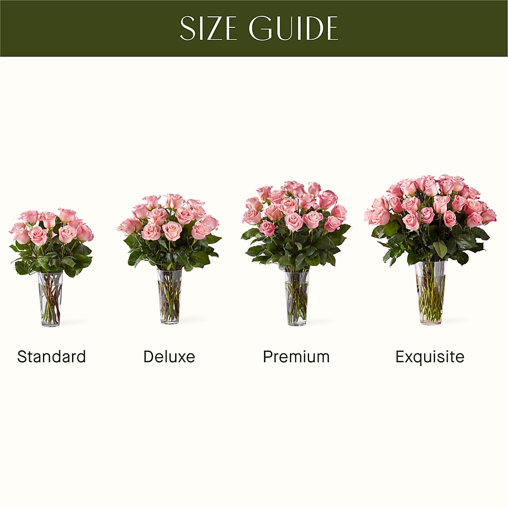 Long Stem Pink Rose Bouquet – Dreamy Flowers Llc, Wesley Chapel FL