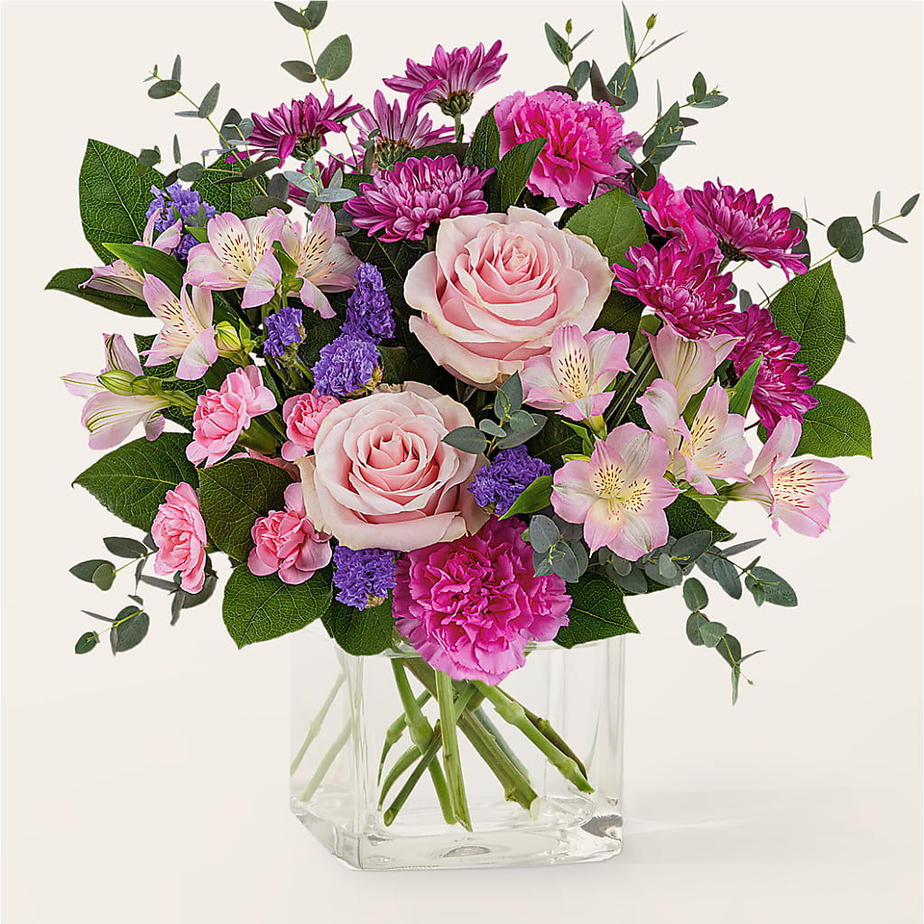 Rosy Radiance Bouquet – Dreamy Flowers Llc, Wesley Chapel FL
