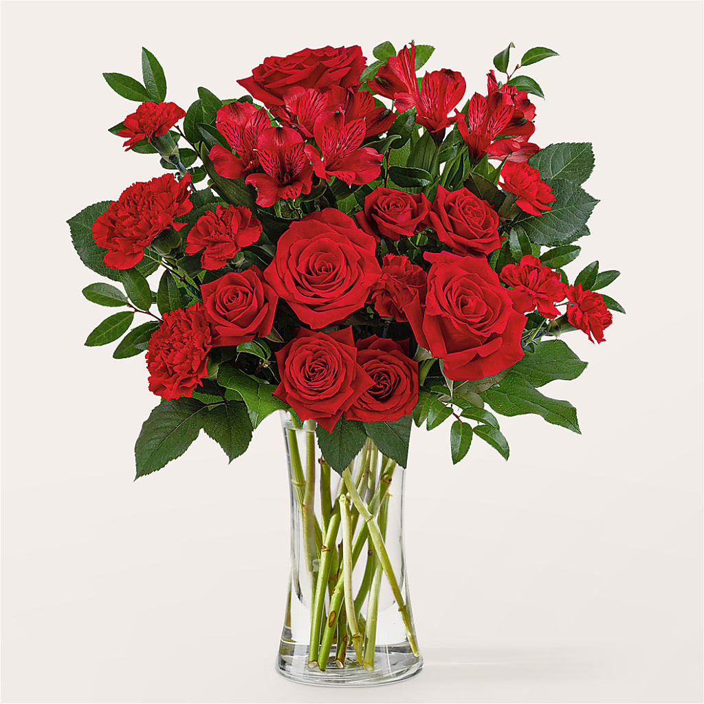 Brilliant Ruby Bouquet – Dreamy Flowers Llc, Wesley Chapel FL