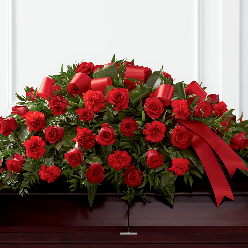 Tribute of Life Casket Spray – Dreamy Flowers Llc, Wesley Chapel FL