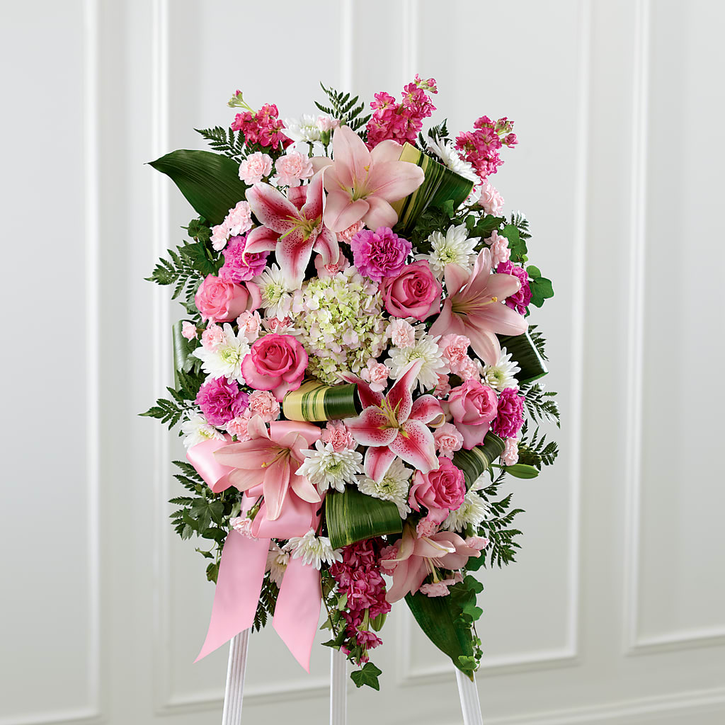 Comforting Standing Spray – Dreamy Flowers Llc, Wesley Chapel FL