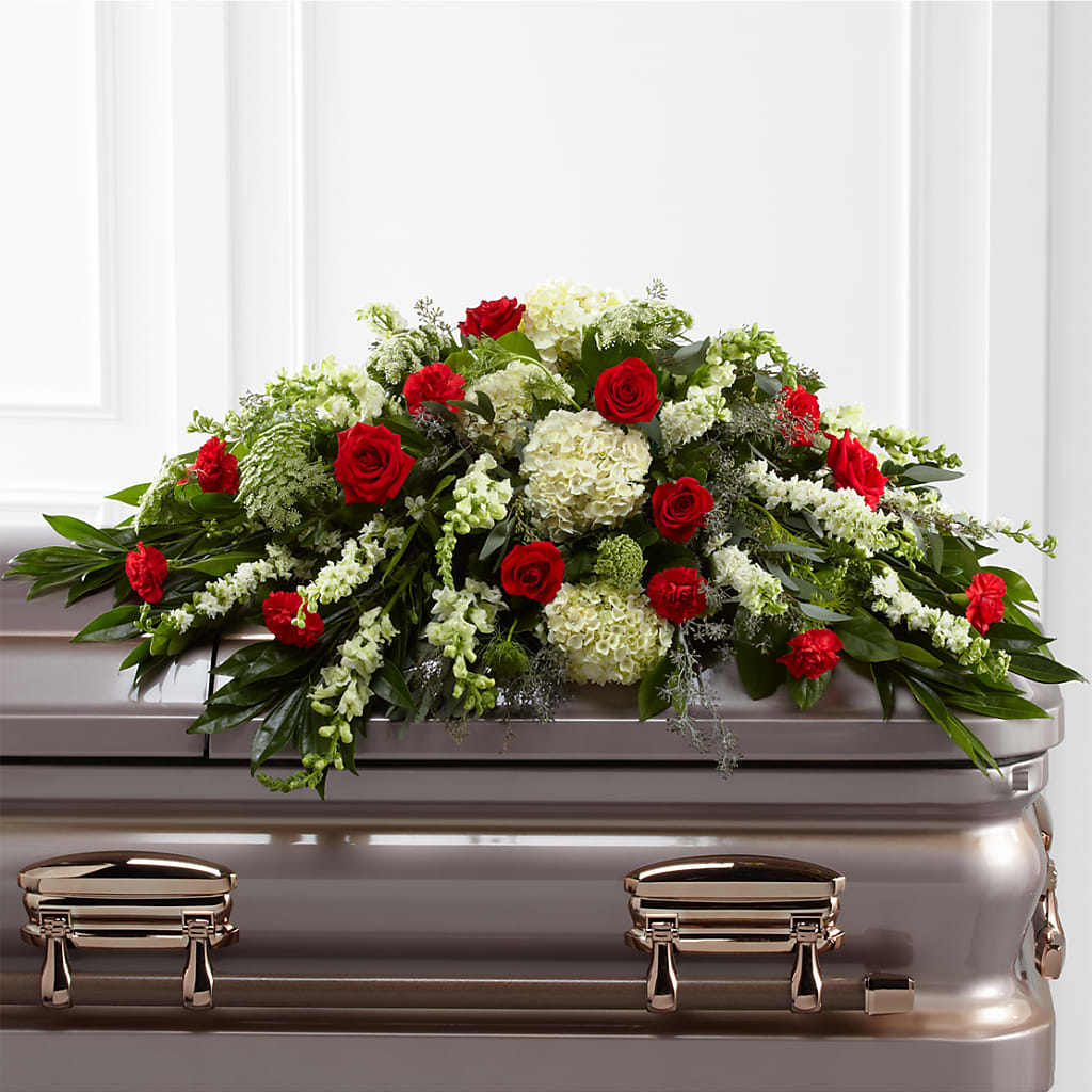 Sincerity Casket Spray – Dreamy Flowers Llc, Wesley Chapel FL