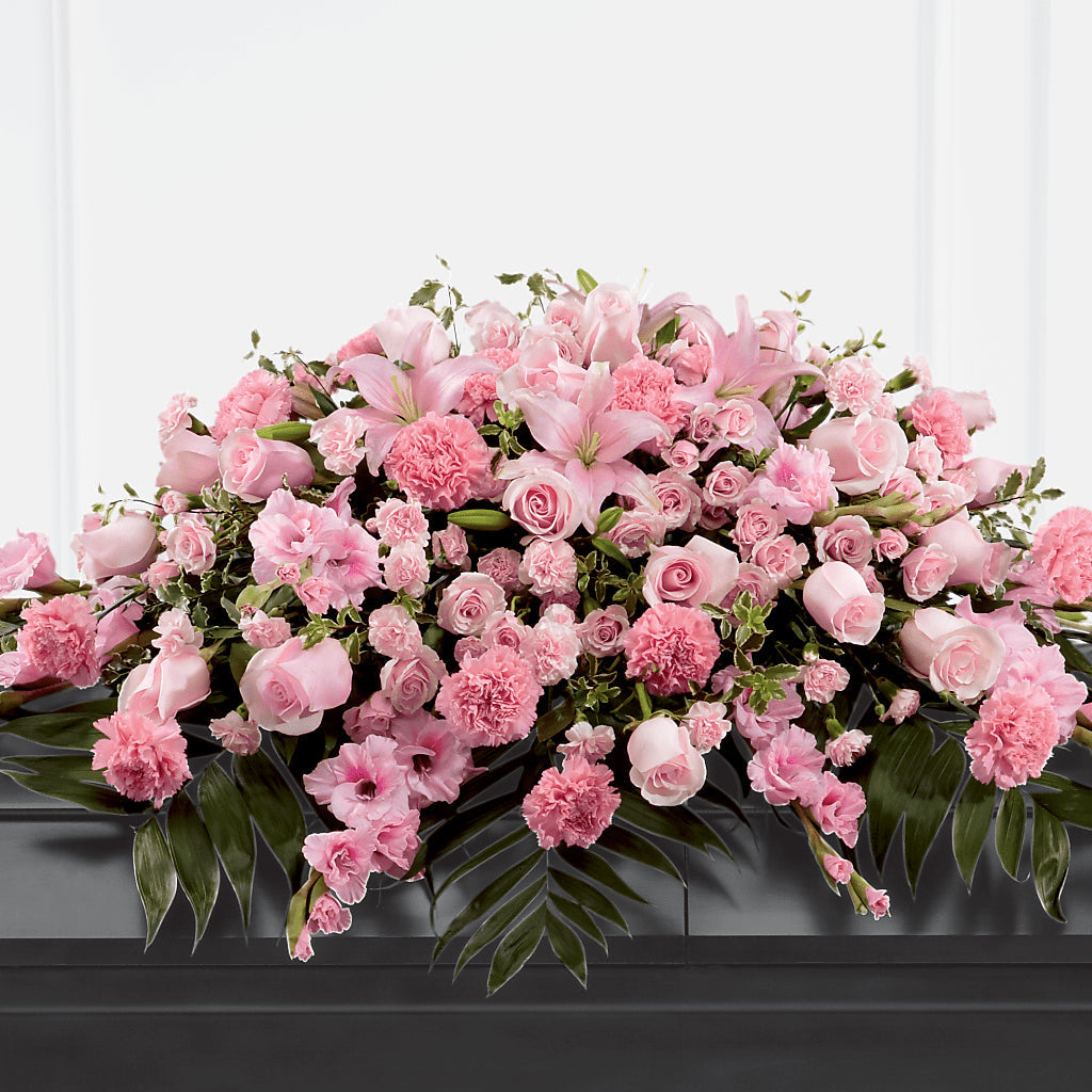 Garden of Comfort Casket Spray (Standard) – Dreamy Flowers Llc, Wesley Chapel FL