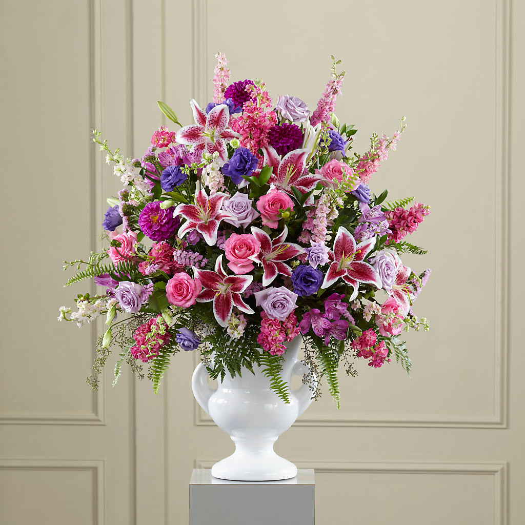 Peaceful Tribute Arrangement – Dreamy Flowers Llc, Wesley Chapel FL