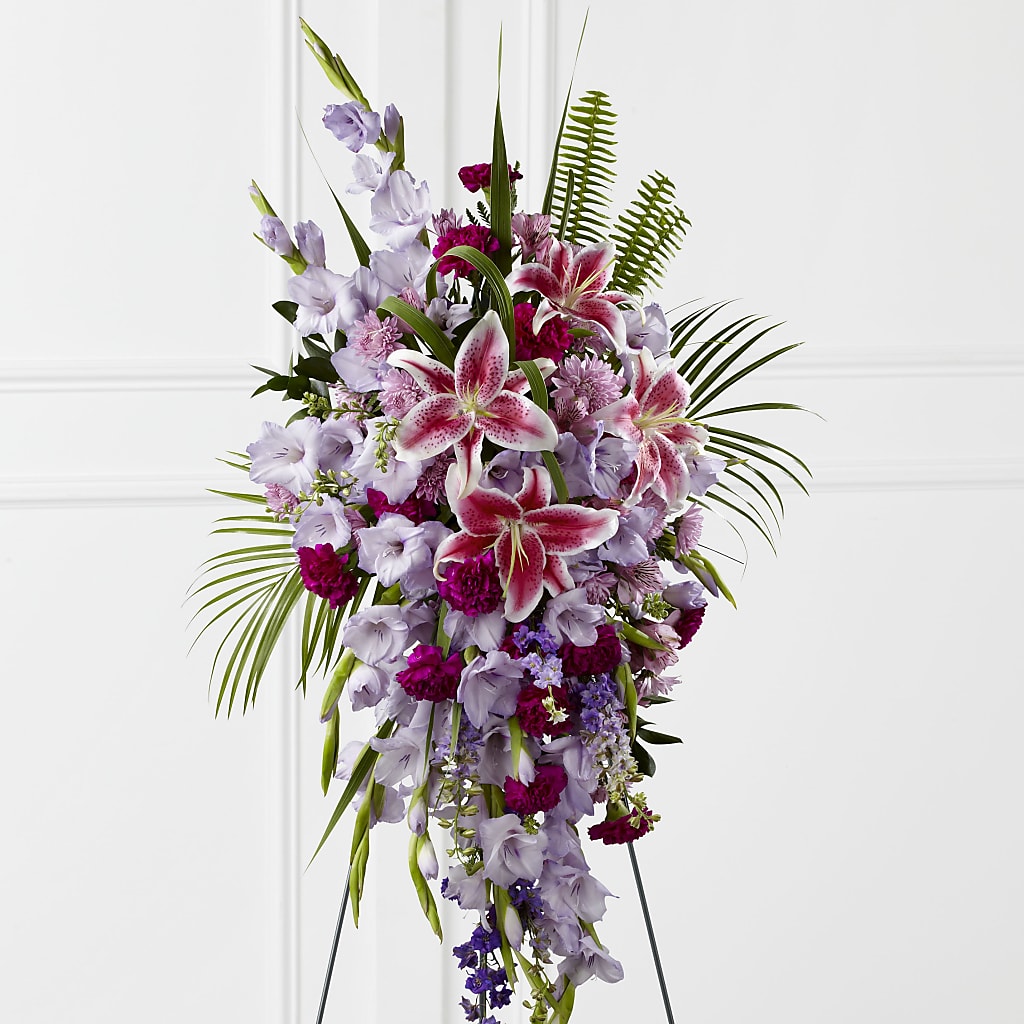 Tender Touch Standing Spray – Dreamy Flowers Llc, Wesley Chapel FL