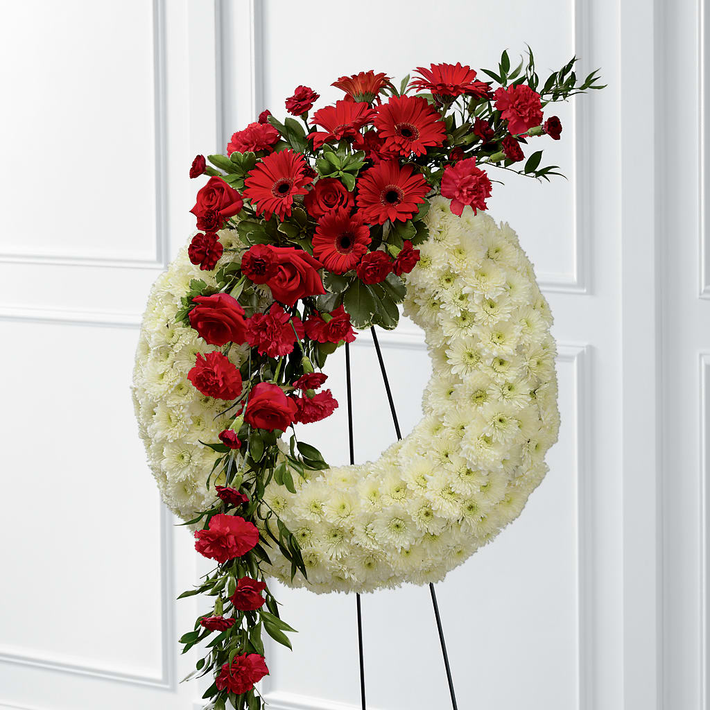 Graceful Tribute Wreath – Dreamy Flowers Llc, Wesley Chapel FL