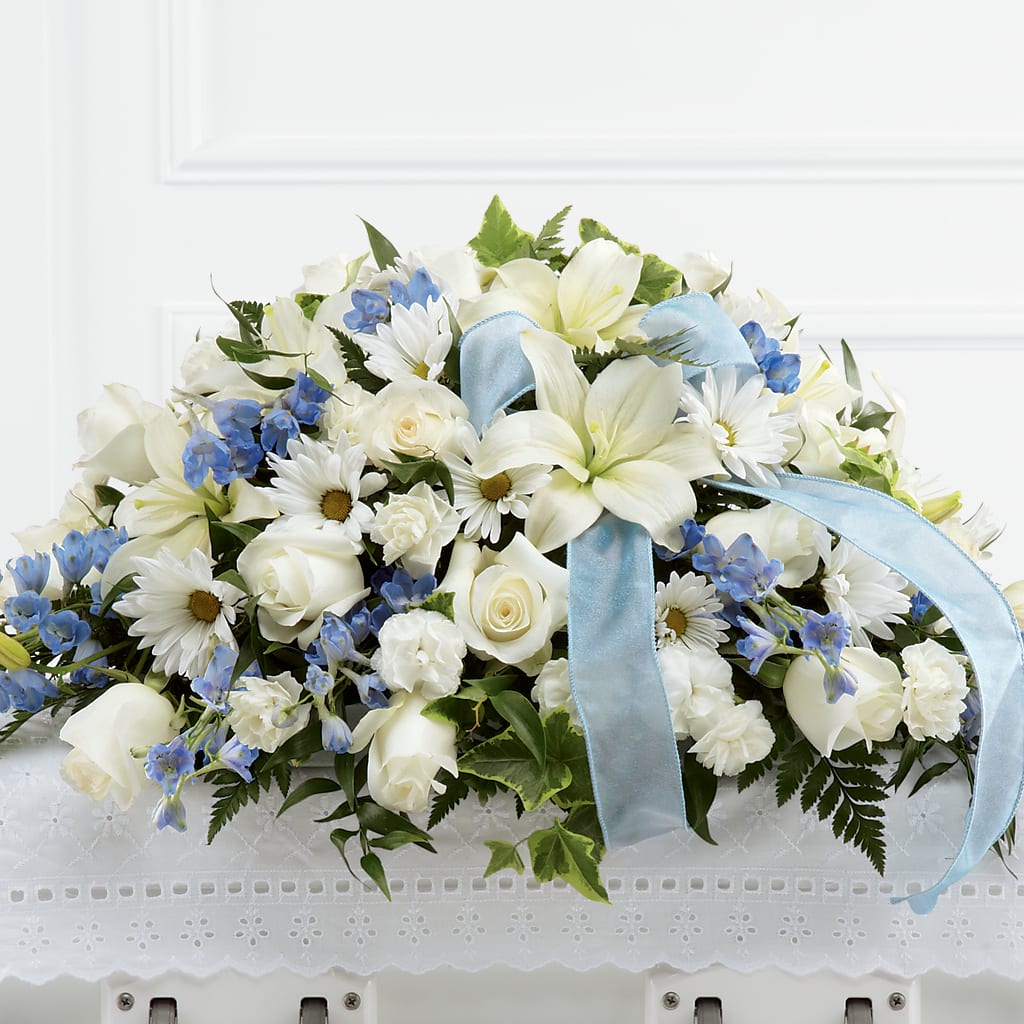 Tender Treasure Casket Spray – Dreamy Flowers Llc, Wesley Chapel FL