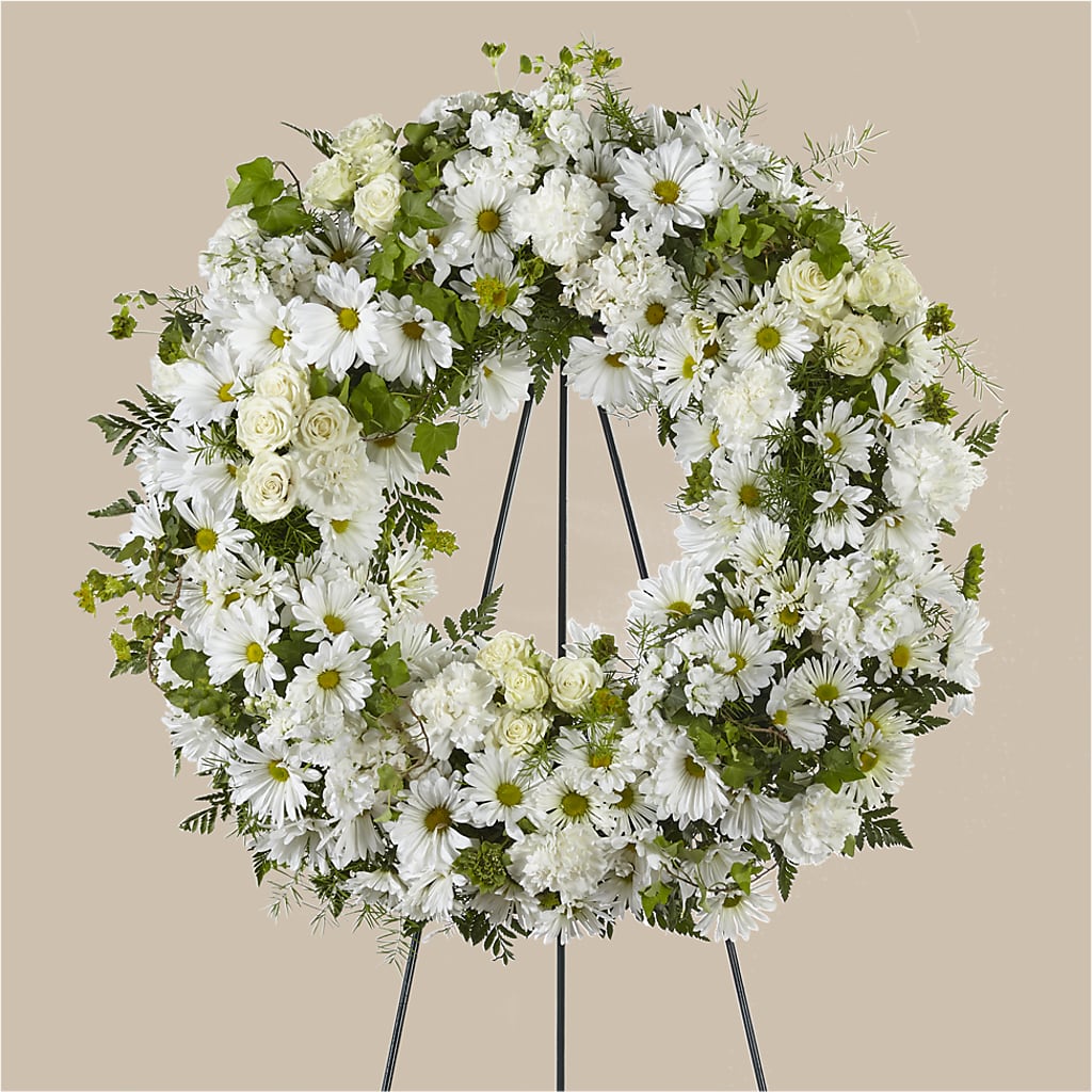 Faithful Wishes Wreath – Dreamy Flowers Llc, Wesley Chapel FL