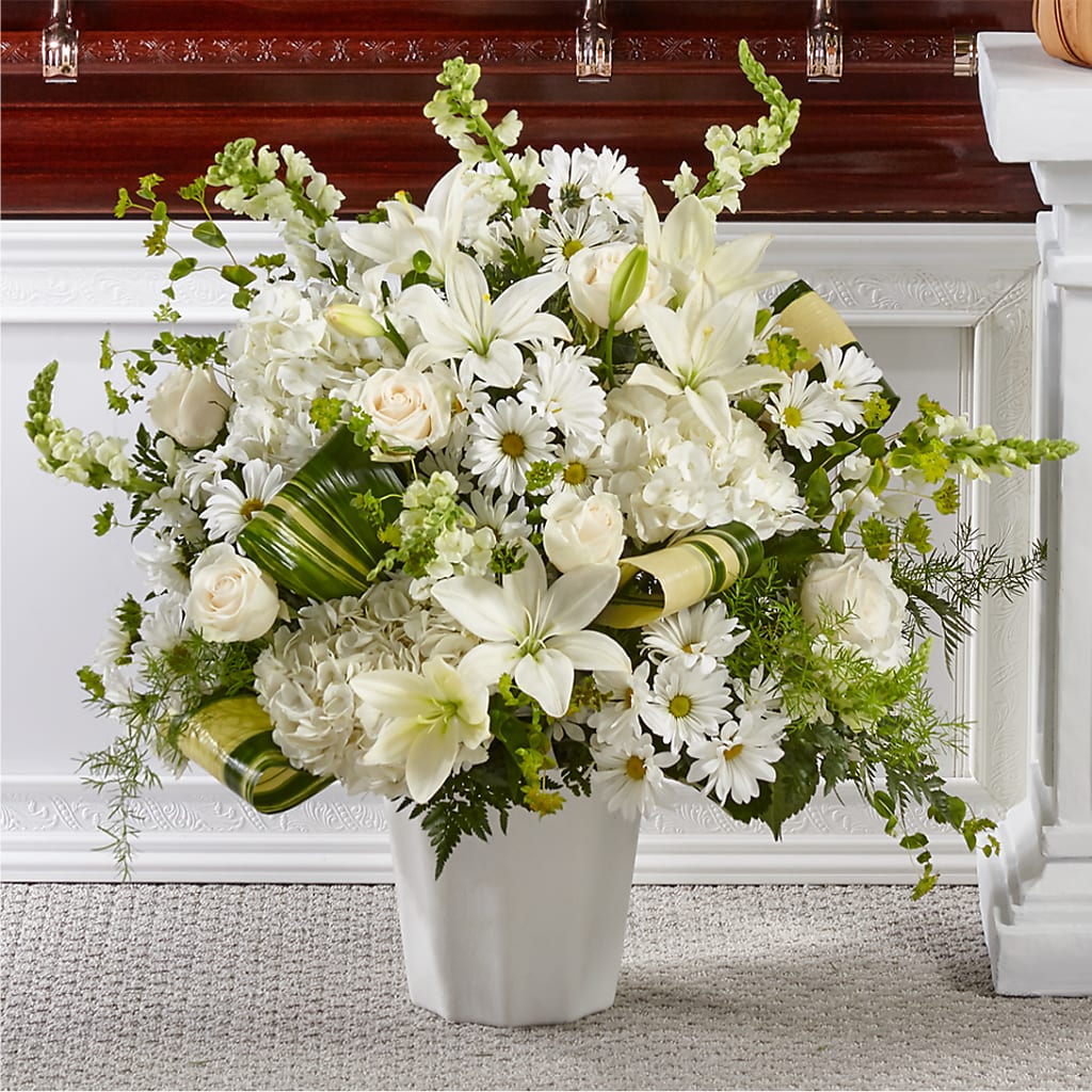 Thoughts of Tranquility Floor Basket – Dreamy Flowers Llc, Wesley Chapel FL