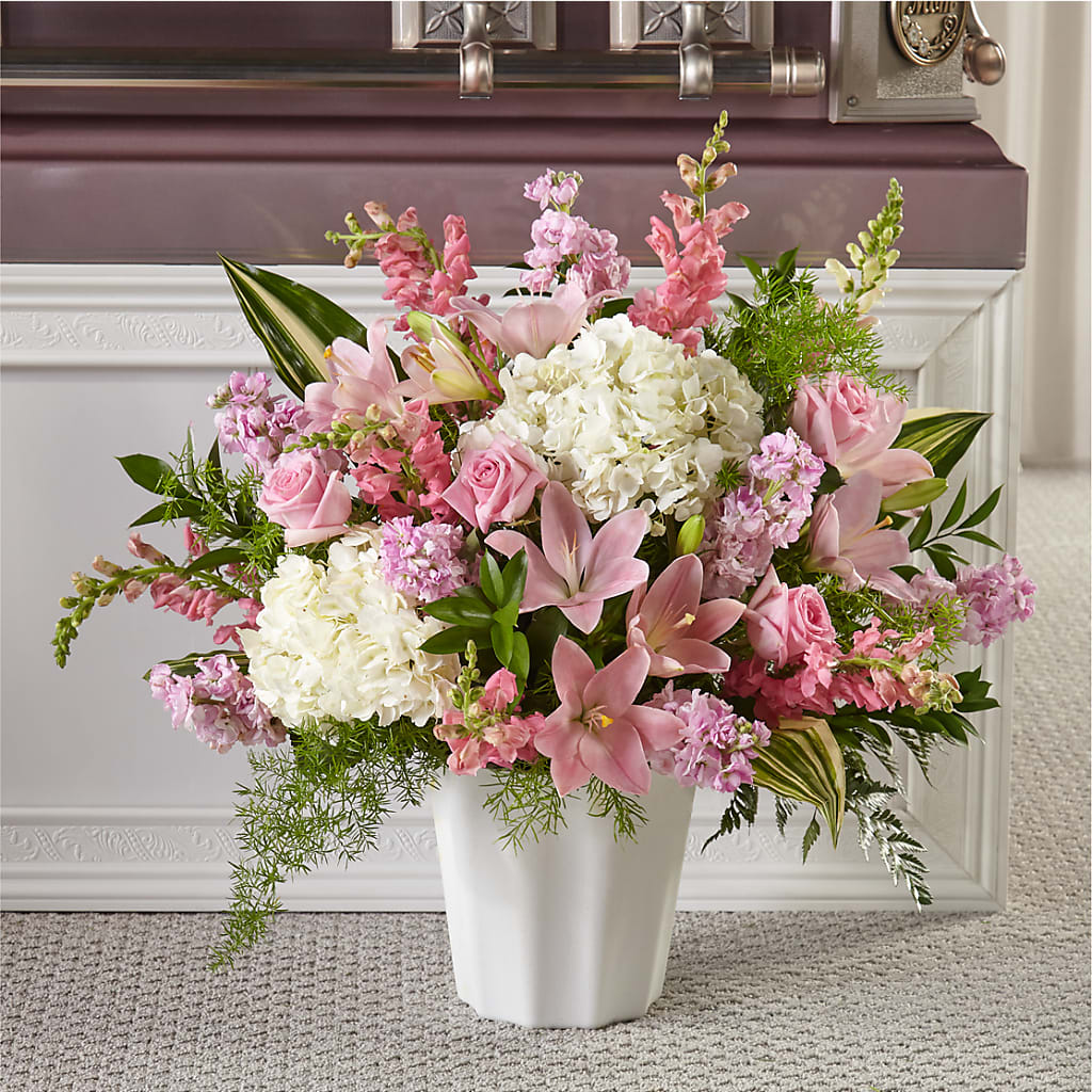 Simply Serene Floor Basket – Dreamy Flowers Llc, Wesley Chapel FL