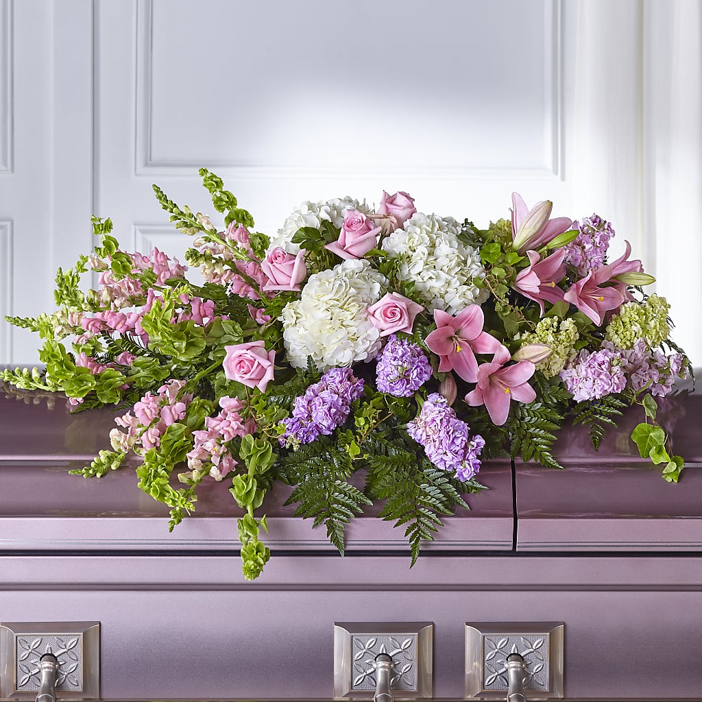 Life's Gratitude Casket Spray – Dreamy Flowers Llc, Wesley Chapel FL