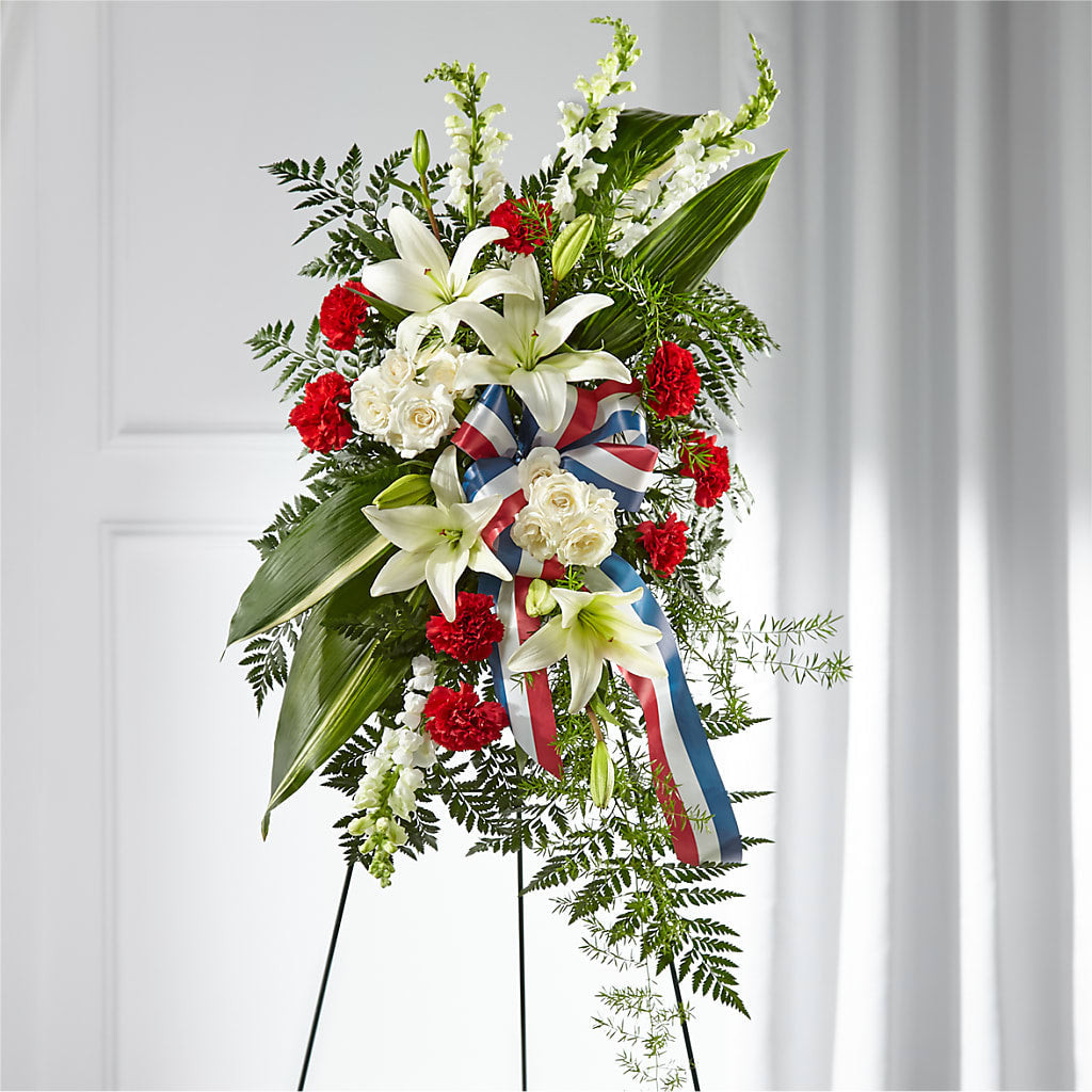 Stars of Life Standing Spray – Dreamy Flowers Llc, Wesley Chapel FL
