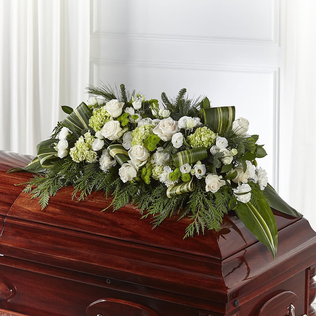 Hopeful Gesture Casket Spray – Dreamy Flowers Llc, Wesley Chapel FL