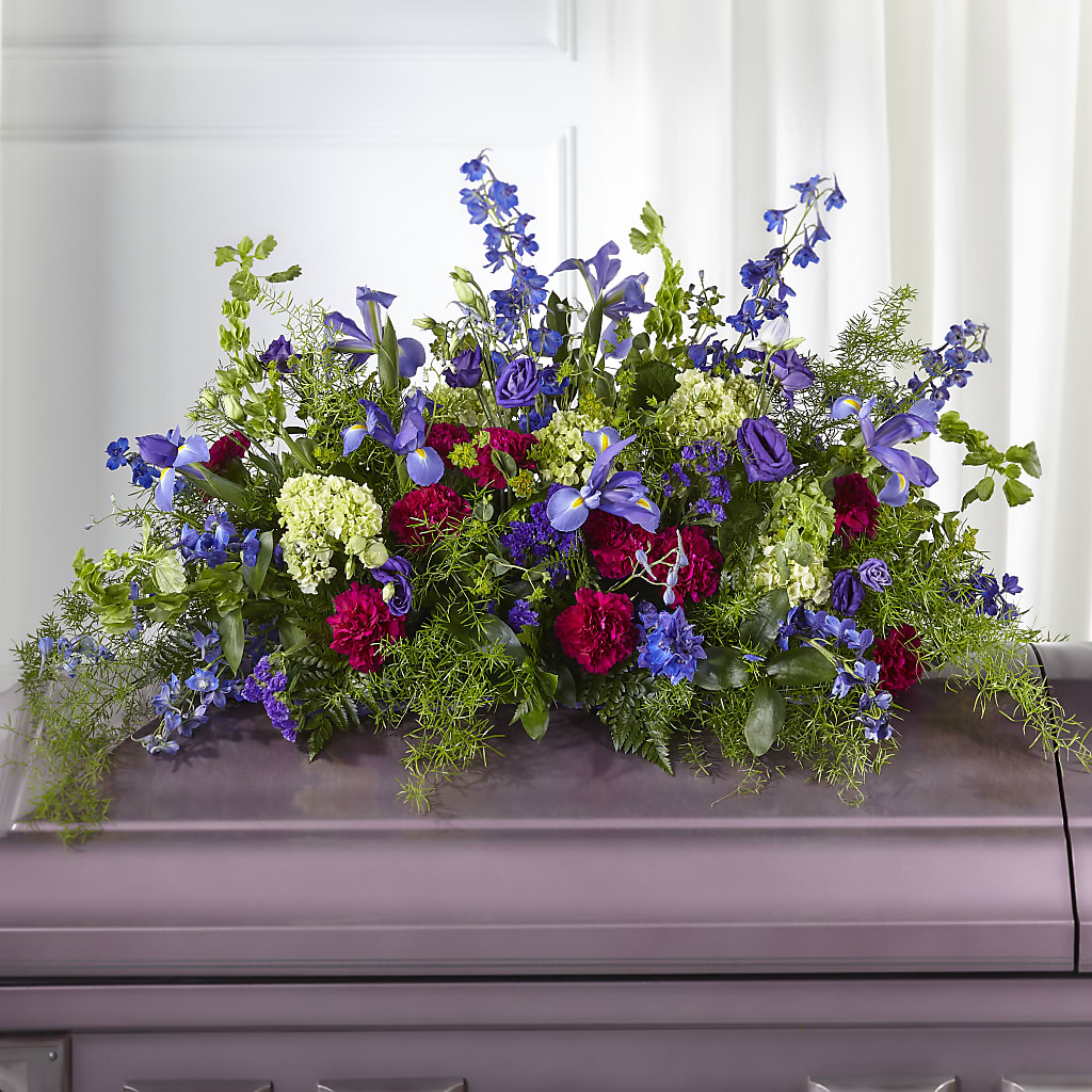 Always Treasured Casket Spray – Dreamy Flowers Llc, Wesley Chapel FL