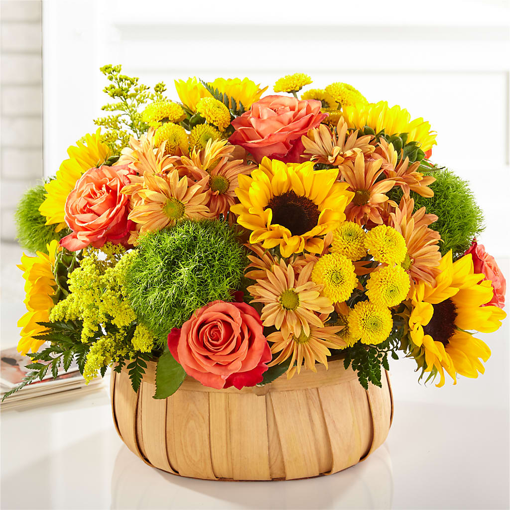 Harvest Sunflower Basket – Dreamy Flowers Llc, Wesley Chapel FL