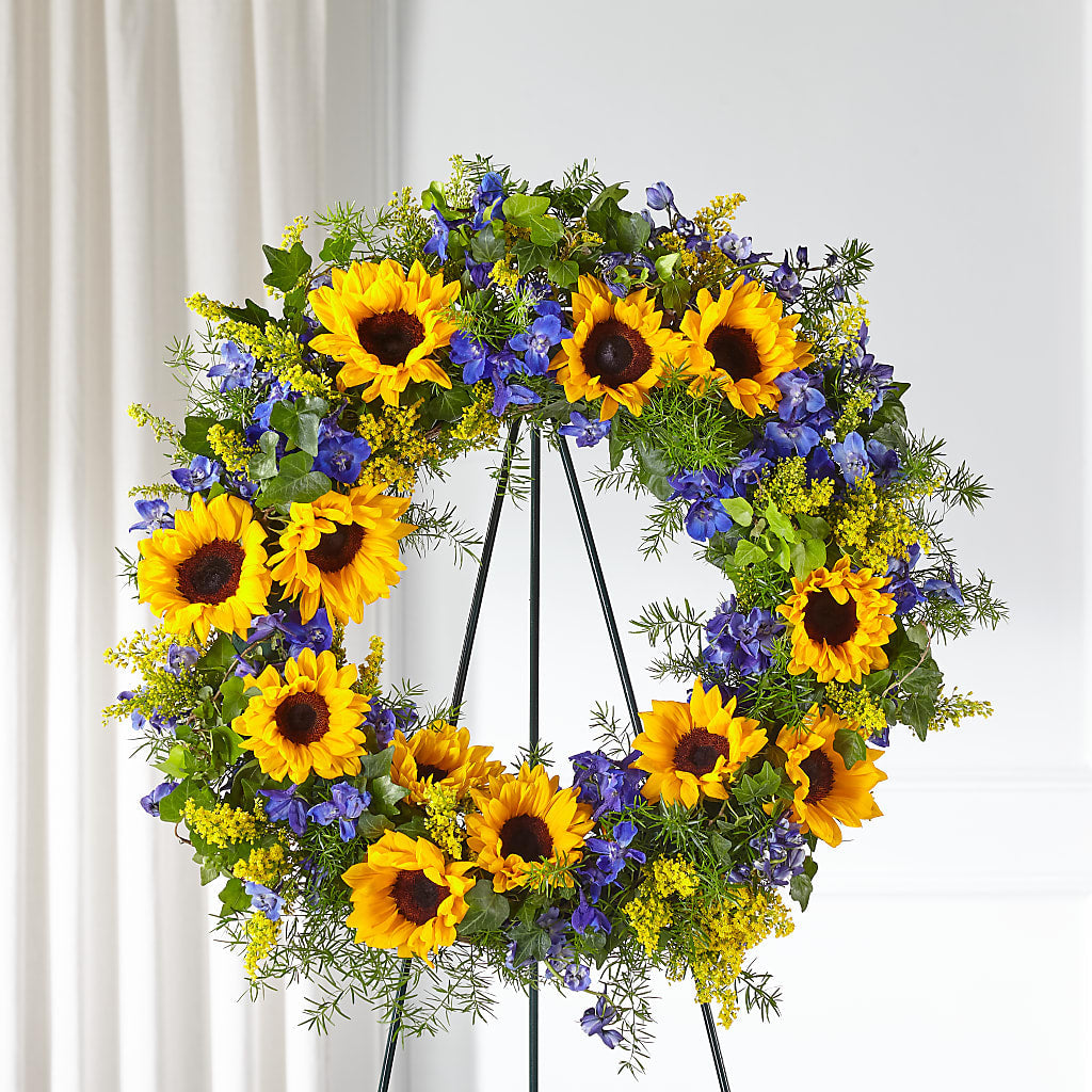 Bright Rays Wreath – Dreamy Flowers Llc, Wesley Chapel FL