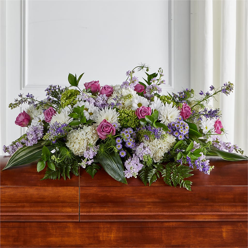 Meadows of Serenity Casket Spray – Dreamy Flowers Llc, Wesley Chapel FL