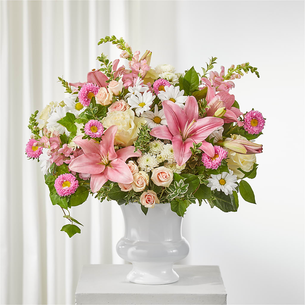 Empathetic Blooms Urn Arrangement – Dreamy Flowers Llc, Wesley Chapel FL