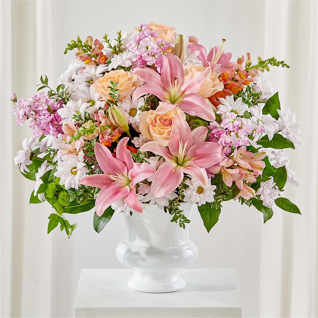 Heartfelt Gesture Urn Arrangement – Dreamy Flowers Llc, Wesley Chapel FL