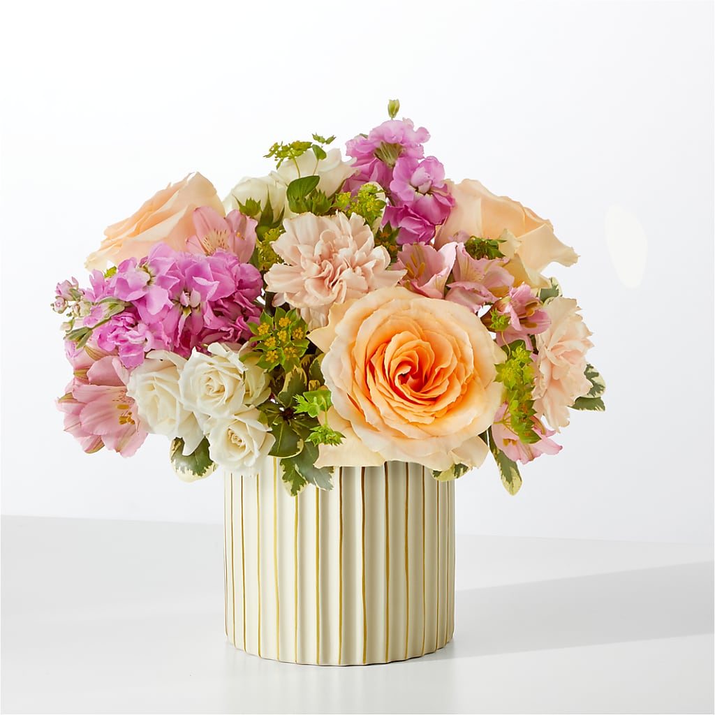 Paradise Bouquet with Ivory Vase – Dreamy Flowers Llc, Wesley Chapel FL
