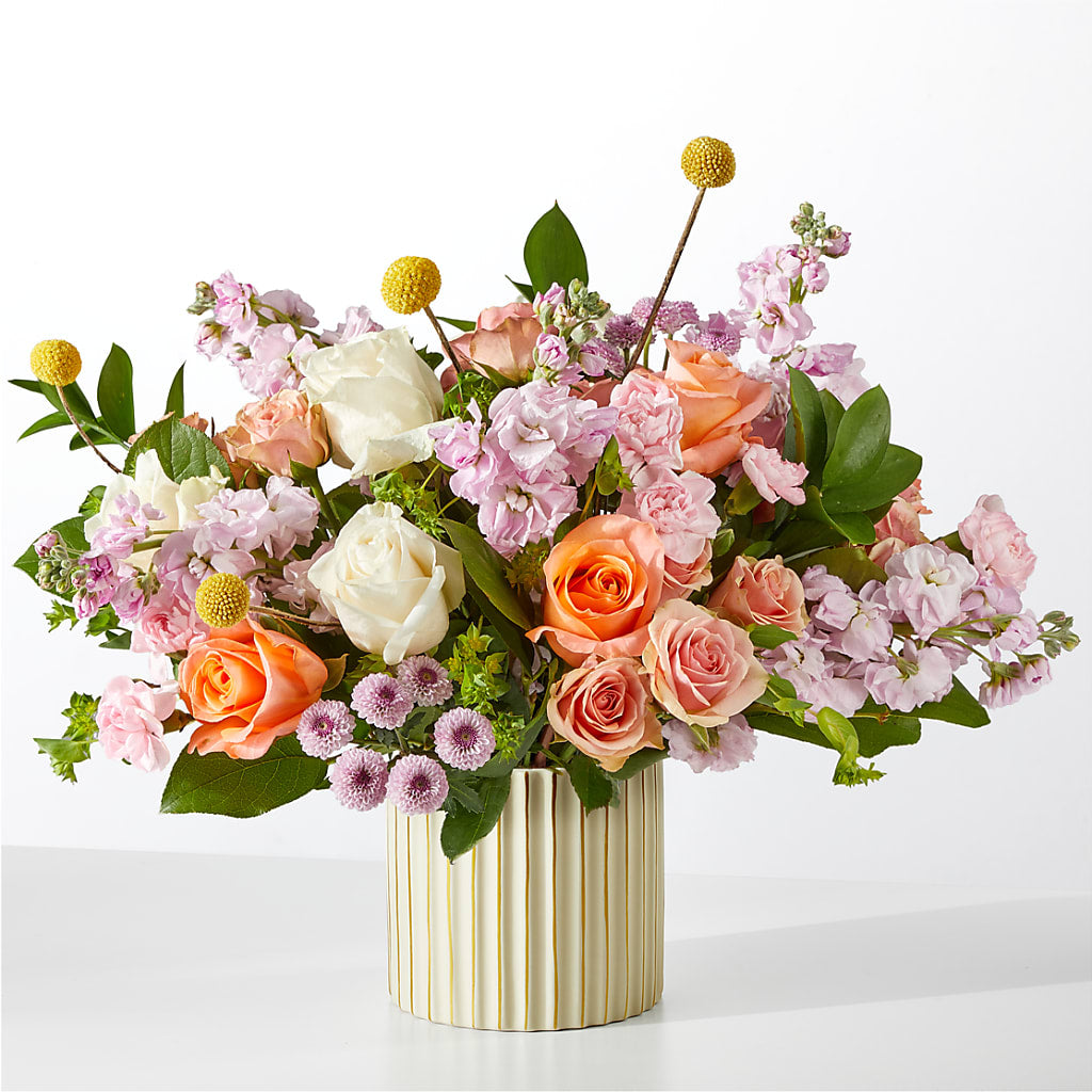 French Market Bouquet with Ivory Vase – Dreamy Flowers Llc, Wesley Chapel FL
