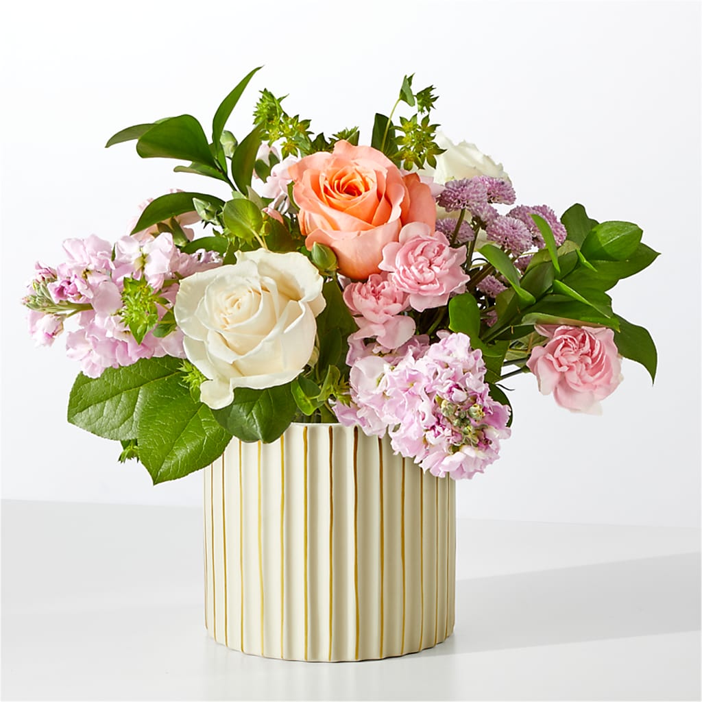 French Market Bouquet with Ivory Vase – Dreamy Flowers Llc, Wesley Chapel FL