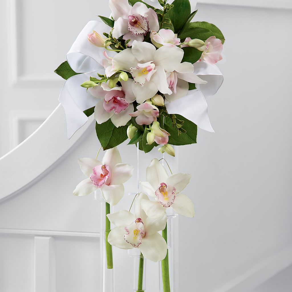 Perfect Entrance Pew Arrangement – Dreamy Flowers Llc, Wesley Chapel FL