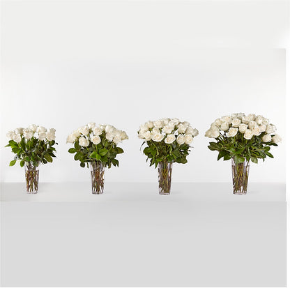 Long Stem White Rose Bouquet –  Dreamy Flowers Llc, Wesley Chapel FL