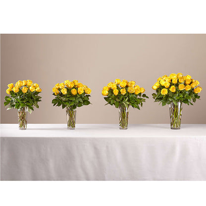 Long Stem Yellow Rose Bouquet –  Dreamy Flowers Llc, Wesley Chapel FL