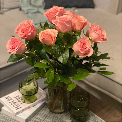 Long Stem Pink Rose Bouquet –  Dreamy Flowers Llc, Wesley Chapel FL