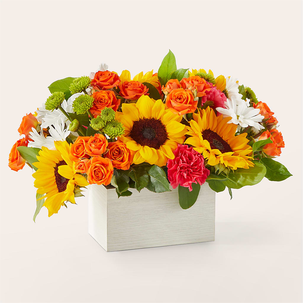 Sun-drenched Blooms Box Bouquet –  Dreamy Flowers Llc, Wesley Chapel FL