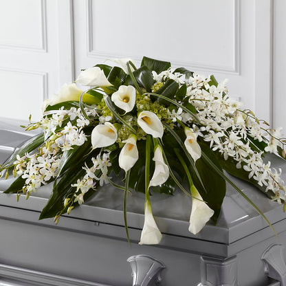 Angel Wings Casket Spray –  Dreamy Flowers Llc, Wesley Chapel FL