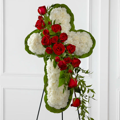 Floral Cross Easel –  Dreamy Flowers Llc, Wesley Chapel FL
