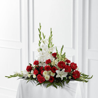 Crimson & White Arrangement –  Dreamy Flowers Llc, Wesley Chapel FL