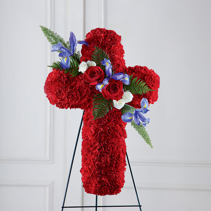Faithful Hero Floral Cross –  Dreamy Flowers Llc, Wesley Chapel FL