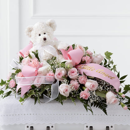 Touch of Sympathy Casket Spray –  Dreamy Flowers Llc, Wesley Chapel FL
