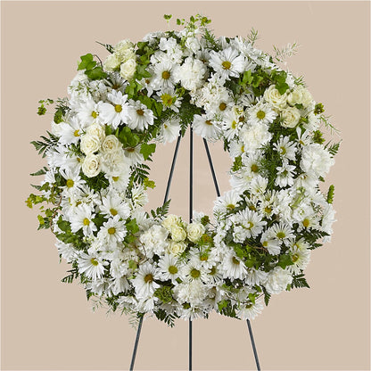 Faithful Wishes Wreath –  Dreamy Flowers Llc, Wesley Chapel FL