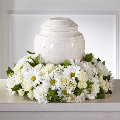 Ivory Gardens Cremation Adornment –  Dreamy Flowers Llc, Wesley Chapel FL
