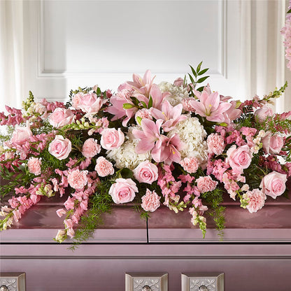 Life & Remembrance Casket Spray –  Dreamy Flowers Llc, Wesley Chapel FL