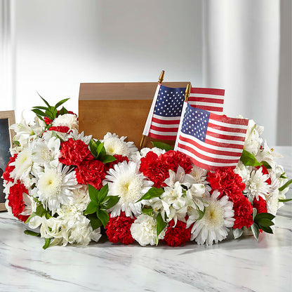 Spirit of Patriotism Cremation Adornment –  Dreamy Flowers Llc, Wesley Chapel FL