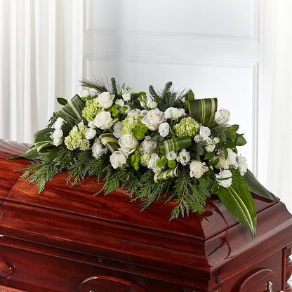 Hopeful Gesture Casket Spray –  Dreamy Flowers Llc, Wesley Chapel FL