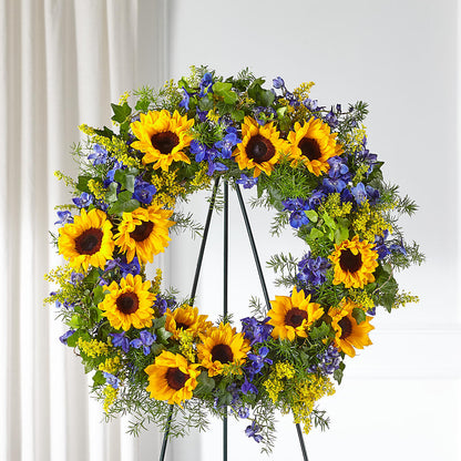 Bright Rays Wreath –  Dreamy Flowers Llc, Wesley Chapel FL