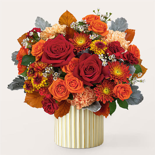 Merlot Bouquet with Ivory Vase –  Dreamy Flowers Llc, Wesley Chapel FL