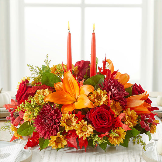 Autumn's Embrace Centerpiece – DREAMY FLOWERS LLC, Wesley Chapel FL