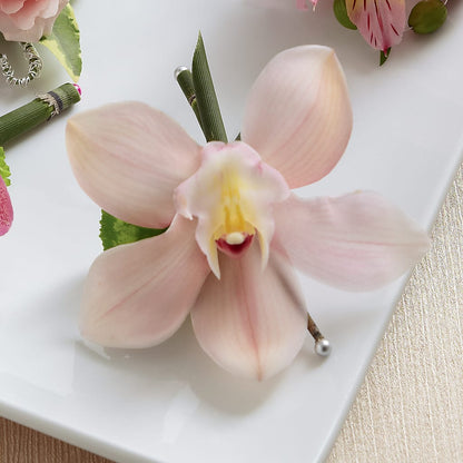 Pink Cymbidium Boutonniere –  Dreamy Flowers Llc, Wesley Chapel FL