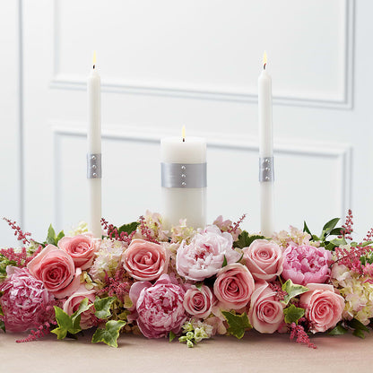 Worldwide Romance Unity Candle Arrangement –  Dreamy Flowers Llc, Wesley Chapel FL
