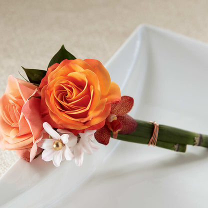 Sunset Dream Boutonniere –  Dreamy Flowers Llc, Wesley Chapel FL