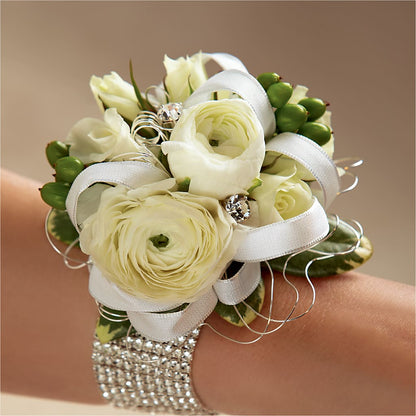 White Wedding Corsage –  Dreamy Flowers Llc, Wesley Chapel FL
